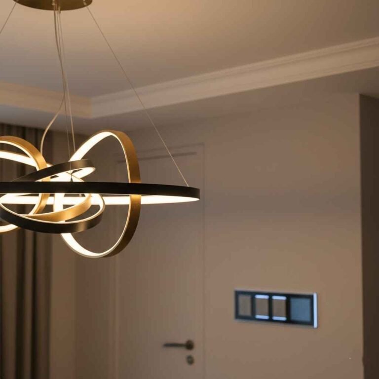 تركيب وحدات الإضاءة والتشطيبات الكهربائية النهائية