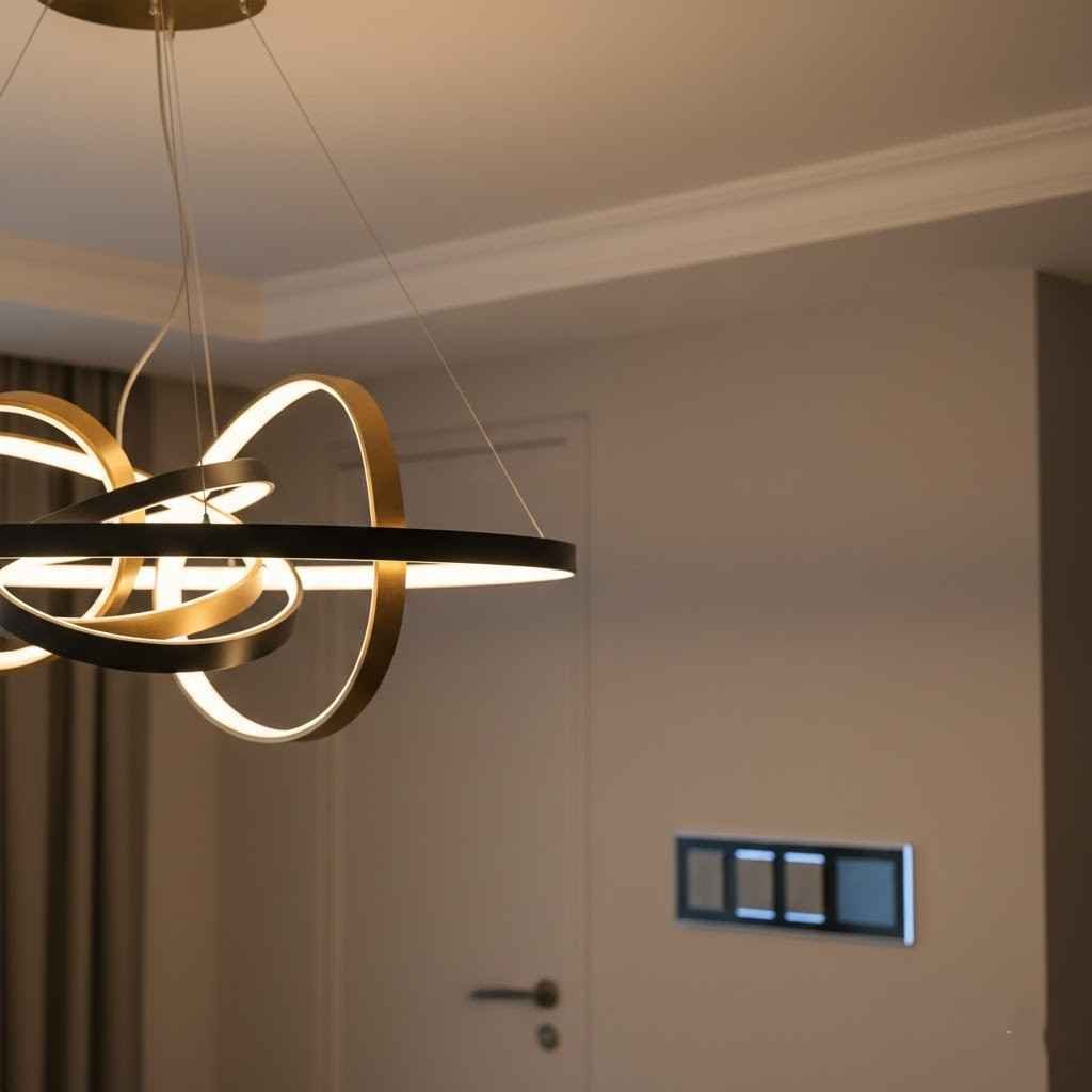 تركيب وحدات الإضاءة والتشطيبات الكهربائية النهائية